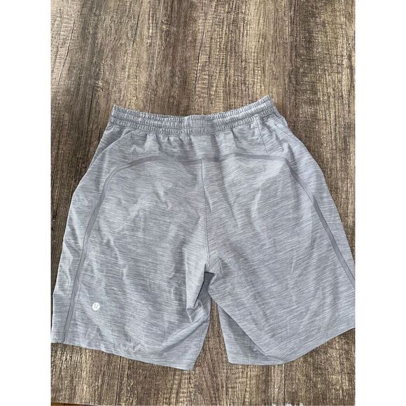 Lululemon Pace Breaker Short *Linerless 9" Heather Allover Sea Salt Light Cast M - Picture 3 of 4